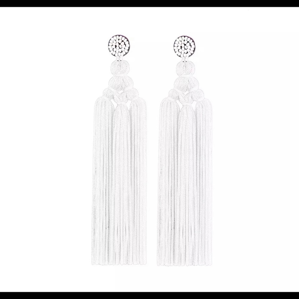 White earrings